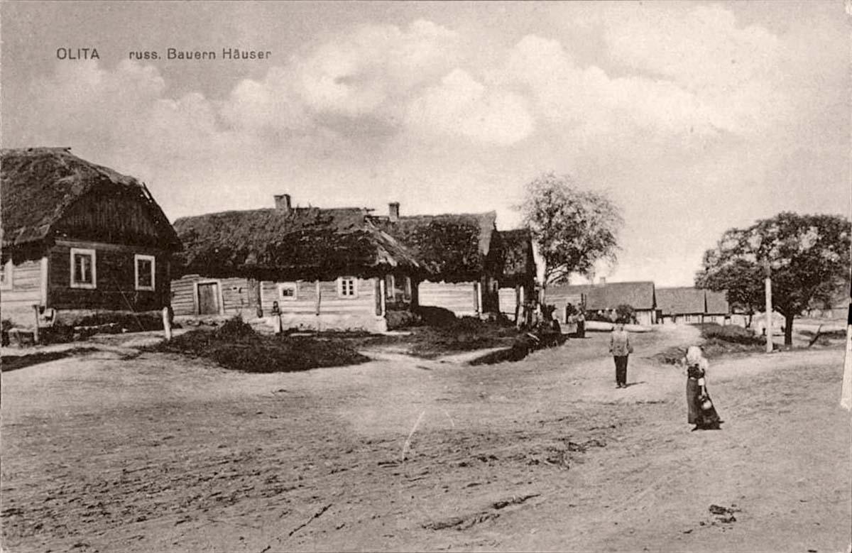 Alytus. Farmer houses, 1917