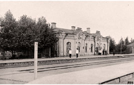 Alytus. Olita station, Passenger building, Platform