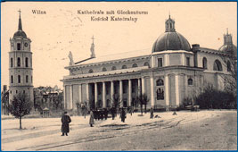 Vilnius. Cathedral with bell tower, 1917