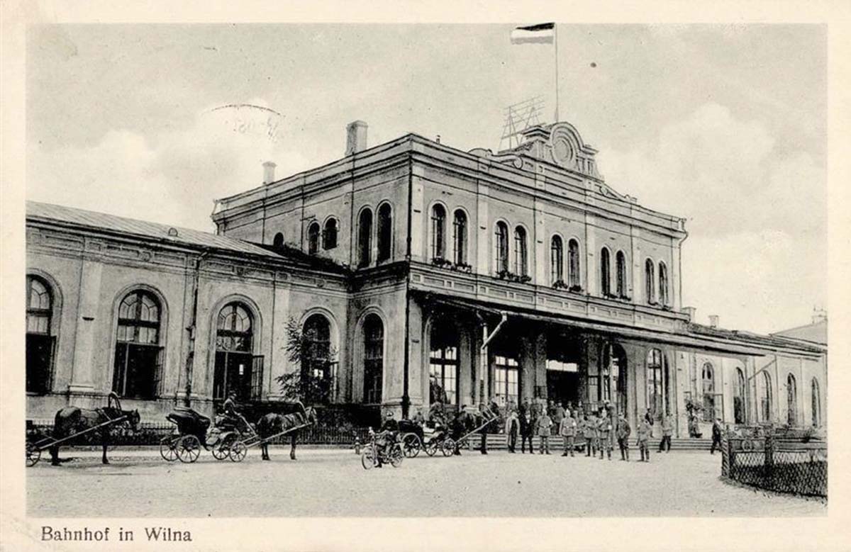 Vilnius. Central Railway Station, 1917