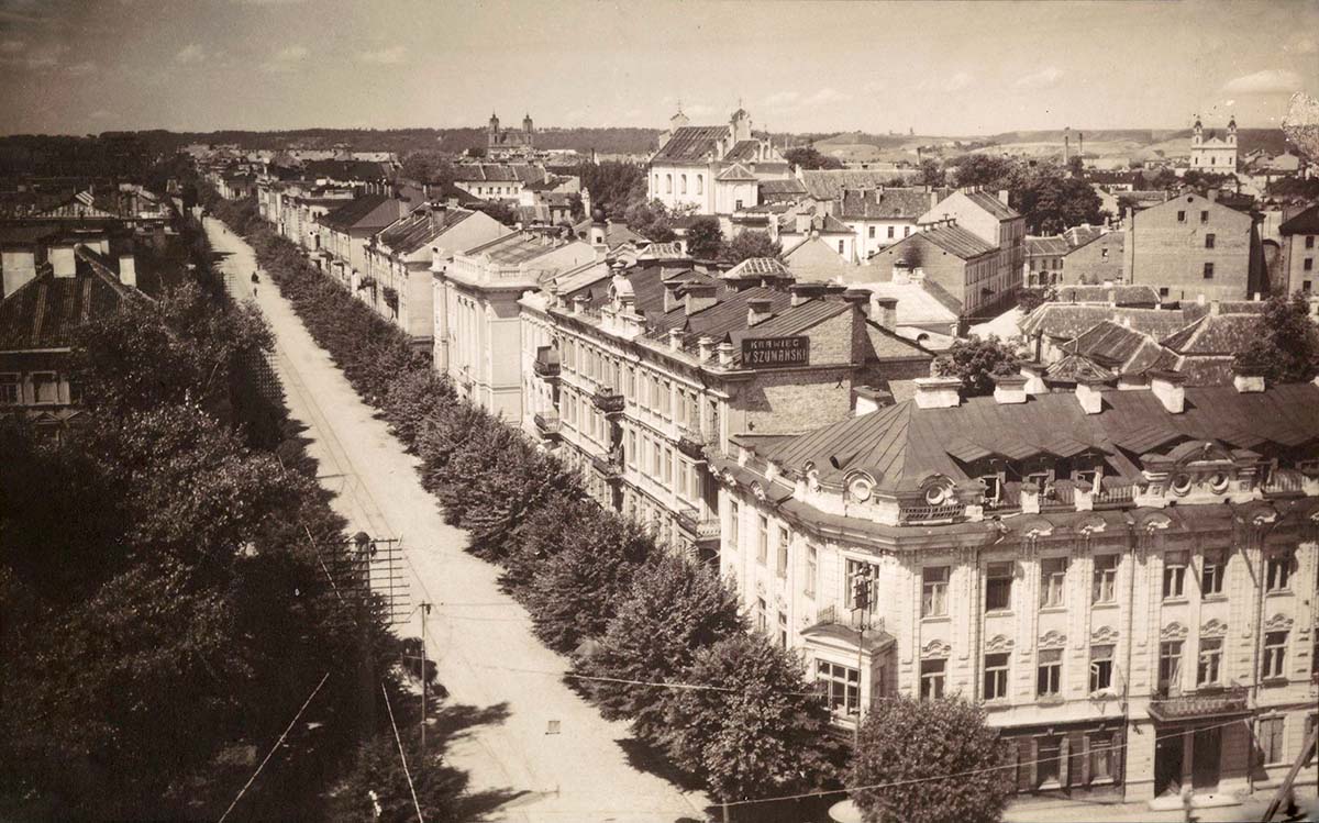 Vilnius. Georgy (Jurgio) Avenue, between 1910 and 1914