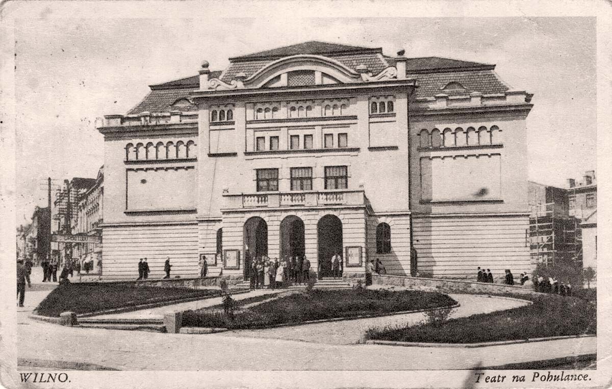 Vilnius. Russian Drama Theater on Bolshaya Pogulyanka Street